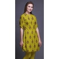thumbnail image 4 of Bimba Roll Up Sleeve Kurti For Women Printed Mandarin Collar Short Kurti Tops, 4 of 6