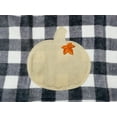 thumbnail image 6 of Serafina Home Farmhouse Fall Decor Kitchen Dish Towels Set: Two (2) Grey and White Check Pattern with Tan Pumpkin Applique, 6 of 6