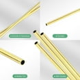 thumbnail image 2 of Uxcell 3-Pack 300mm Brass Round Tube, 1.5mm OD 0.2mm Wall Thickness H65 Brass Seamless Tubing for Construction/Machining/DIY Crafting, 2 of 7