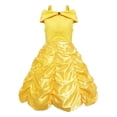 thumbnail image 5 of Disfraz de Cenicienta con temática de princesa Disney para niños y niñas, vestido de lujo para fiesta de cumpleaños, Halloween, Carnaval, traje de Cosplay de Bella, Vesti, 5 of 5