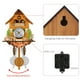 thumbnail image 3 of Reloj de cuco antiguo de madera, casa de pájaros, reloj de pared, decoración del hogar, reloj de cuco colgante, péndulo con campana oscilante automática, decoración del hogar, 3 of 5