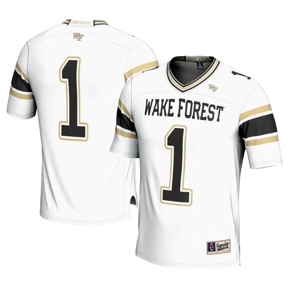 Men's GameDay Greats #1 White Wake Forest Demon Deacons Football Jersey