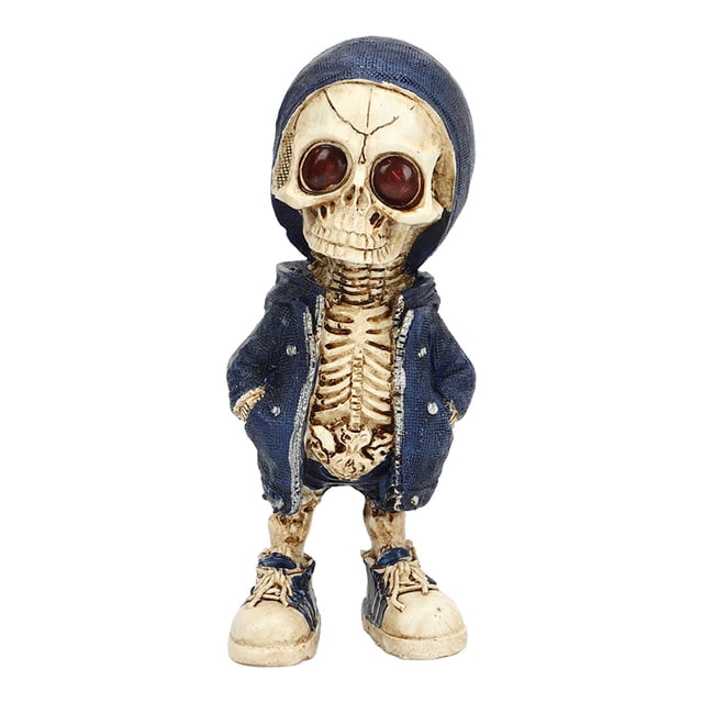 Figuras de esqueleto, estatua de esqueleto de resina exquisita y fresca para decoración de escritorio de fiesta en casa, regalo tipo A