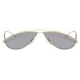 thumbnail image 2 of Gafas de sol Colcomx para mujer ojo de gato marco dorado Lente gris, 2 of 8