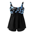 thumbnail image 4 of ZXLBBD Womens Swimsuits Plus Size Tankini Top Prints Swimwear with Adjustable Straps Cozy Comfort Bathing Suit Casual Swimming Beachwear, 4 of 4