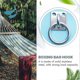 thumbnail image 3 of 4 Pack 304 Stainless Steel Eye Plate With Ring M6 Eyelet Hooks,wall Hook With Screw For Hanging Hammock Boxing Yoga Rope, 3 of 5
