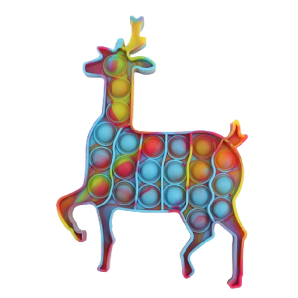 Nieve De Navidad Press Bubble Toy Juguetes Educativos Autismo Necesidades Especiales Stress Reliever Silicona Descompresión Juguetes Para Niños Y Adultos Serendint HA046827-05