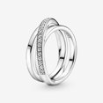 thumbnail image 1 of 2022 nuevo 100% Plata de Ley 925 princesa Tiara corona brillante amor corazón CZ anillos para mujeres compromiso joyería aniversario Tan Jianjun unisex, 1 of 2