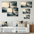 thumbnail image 4 of Designart Fantasy Lighthouse In The Arctic Ocean IV Canvas Wall Art, 4 of 5