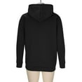 thumbnail image 3 of Long Hoodies for Men Sherpa Lined Jacket Mid Length Thick Warm Sweatshirt Fleece Full Zip Hooded Winter Coat (XL, Black), 3 of 7