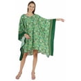 thumbnail image 1 of Moomaya Femmes Hoodie Kaftan Short Loose Tunique Décontracté Kimono Mini Robe de Plage, 1 of 7
