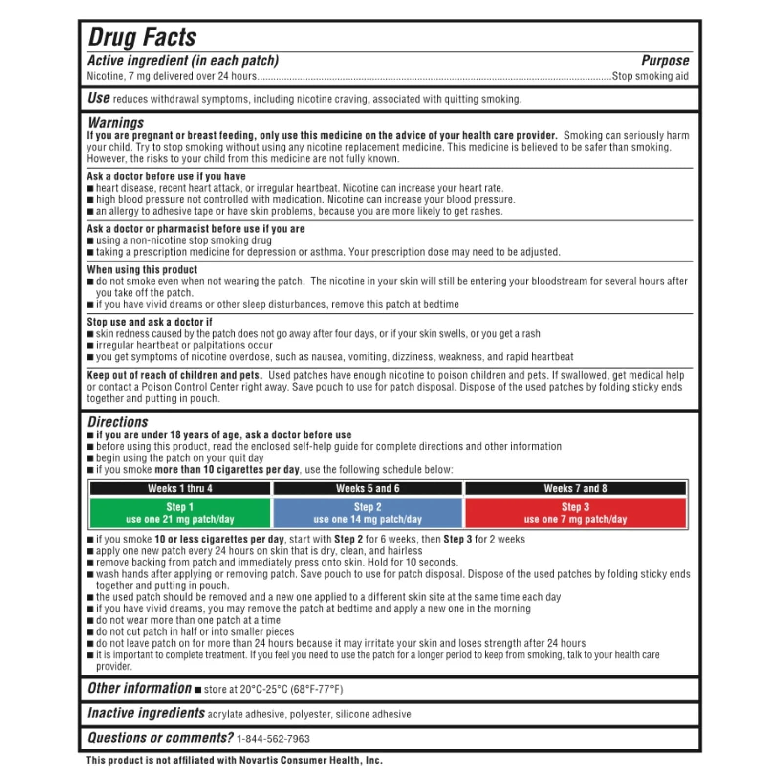 Rugby Step 3 Clear Nicotine Transdermal System, 7 mg, 14 Count