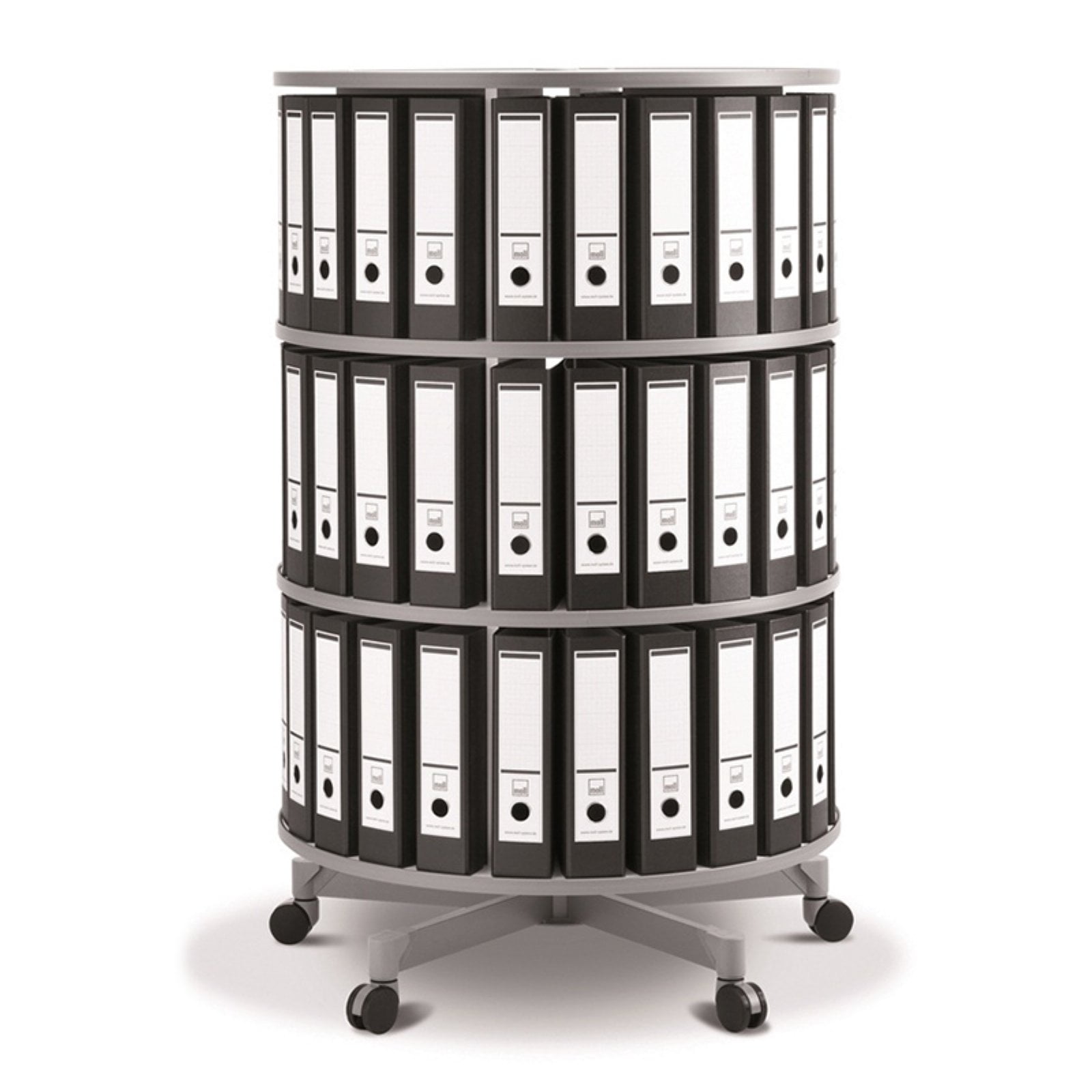 Spin N File Three Tier Rotary Binder Storage Carousel