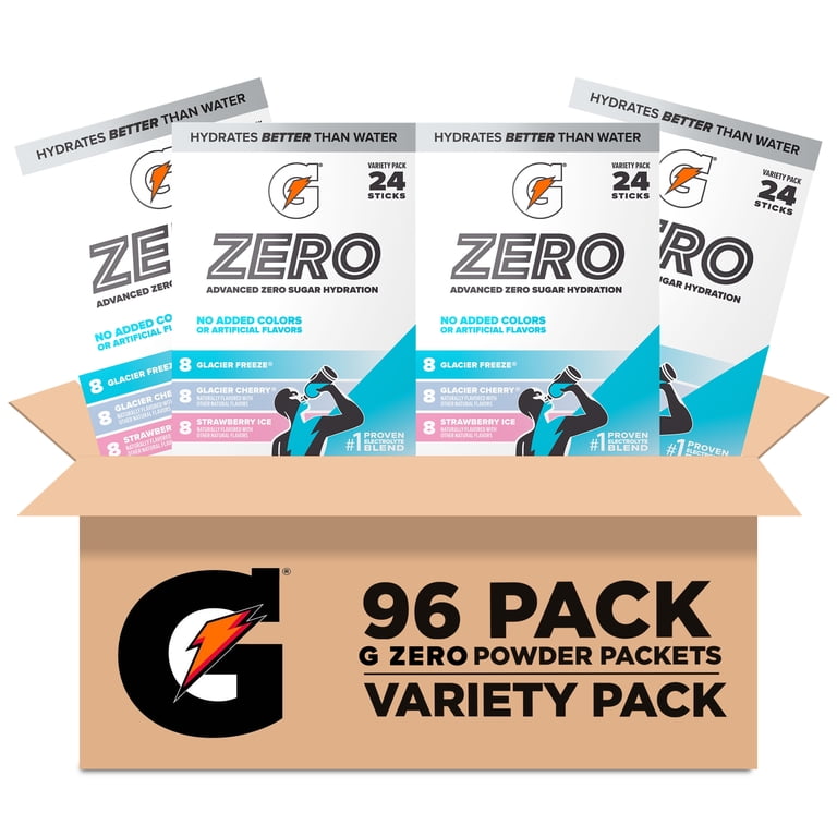 Gatorade Zero Sugar Variety Pack, 24 Powder Sticks, 4 Pack photo 1