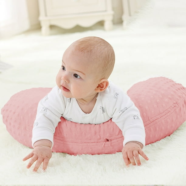 1.MATERIAL La almohada de lactancia esta rellena de poliester. La funda es 40 bambu y 60 poliester lo que la hace portatil suave y liviana. Walmart en linea