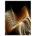 thumbnail image 2 of Brown Black Abstract Fractal Design - Large Abstract Canvas Art, 2 of 3