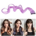 thumbnail image 3 of 5 Pcs Postiche, Postiche Long Bouclé Coloré à Clip pour Extension de Cheveux pour Femmes Filles, 3 of 8