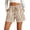Earthy Yellow&16#0409I, variant on Garbnen Linen Shorts for Women Striped Drawstring Women Summer Shorts Beach Travel Color Block Shorts for Women with Pockets Blue XXL