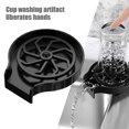 thumbnail image 1 of Automatic Glass Rinser Cup Cleaner Cup Washer Multi-Angle Spray Hole Coffee Cup Washing Tools Kitchen Sink Pitcher Washer for Bar Kitchen Home Household, 1 of 8