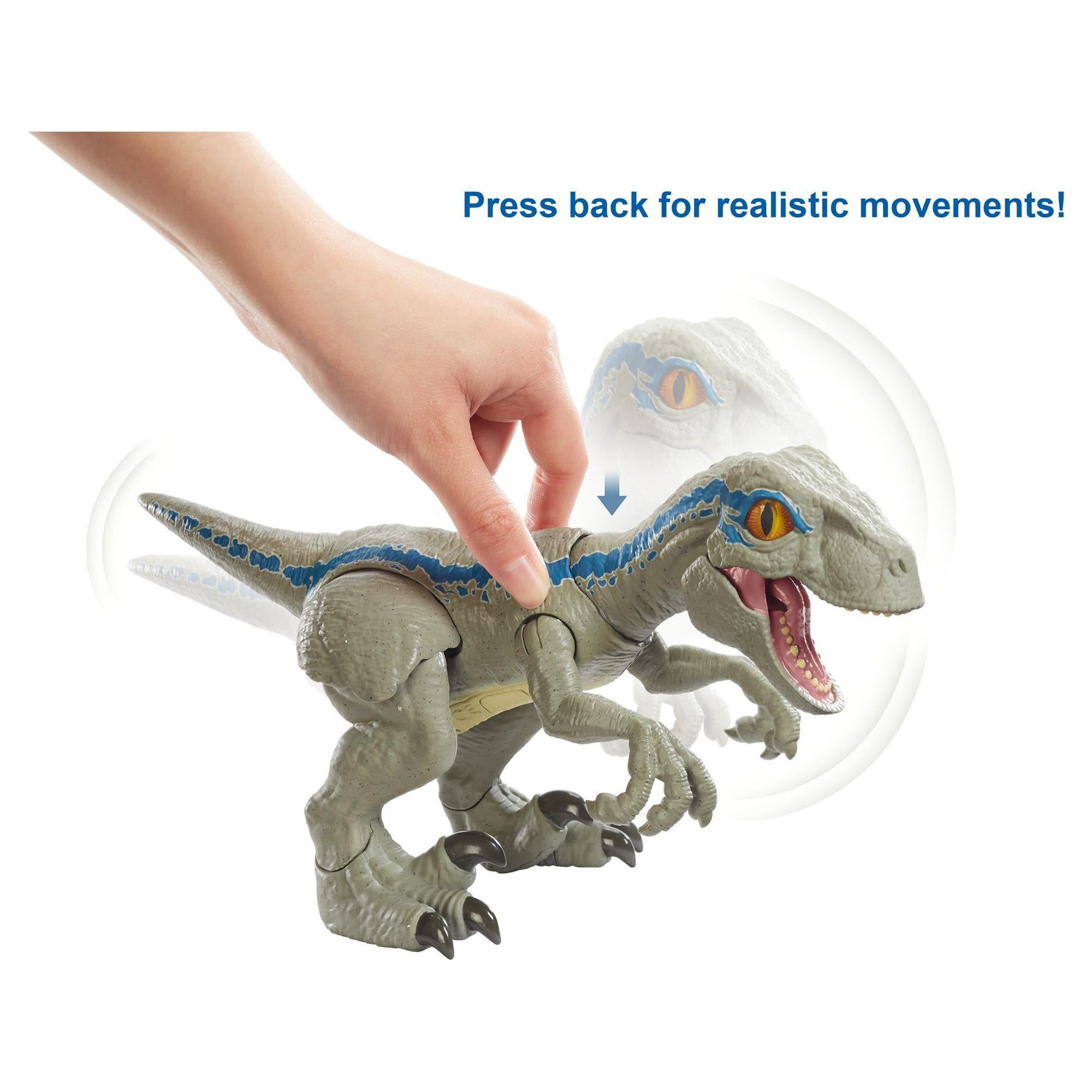 Jurassic World Primal Pal Blue With Spring-Moving Action, Sound Effects And Articulation - image 4 of 8