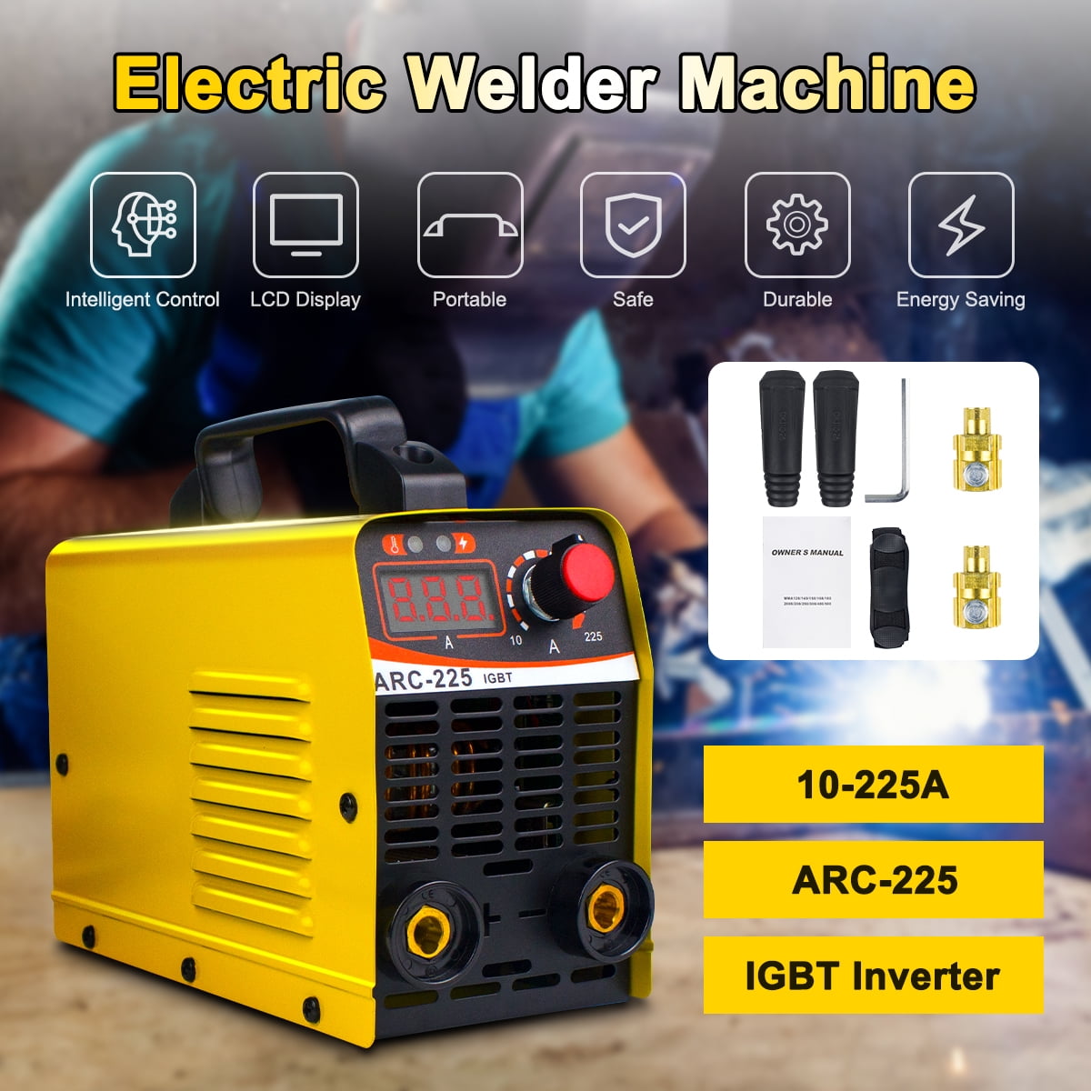 200A 4000W MMA ARC Digital Electric Welding Machine IGBT Inverter Stick Welder
