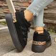 thumbnail image 6 of Bnwani Womens Boots,Winter Boots,Non-slip,Slip-on,Platform,Cozy,Black,43(US:9.5), 6 of 6