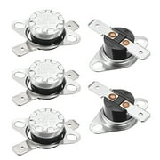 Uxcell Temperature Control Switch Thermostat 55°C 10A N.C 6.3mm Pin 5 Pack