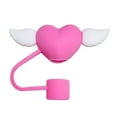 thumbnail image 1 of Love WingsStraw Covers Cap Reusable Straw Cover--- E8C4, 1 of 9