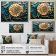 thumbnail image 4 of Designart "Vortex Of Gold And Blue: Nautilus" Nautilus Floater Framed Wall Art Living Room, 4 of 5
