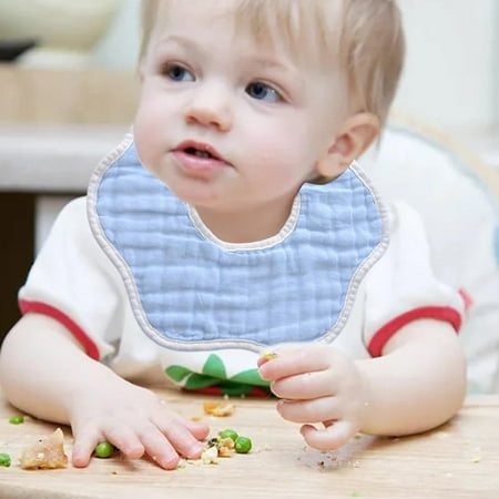 

Muslin Baby Bib Bib Lap Bib 8 Organic Cotton Unisex Girls Adjustable（1 PC）