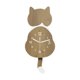 thumbnail image 1 of Reloj de pared Strade Fareast Limited forma de gato decorativo acrílico marrón, 1 of 8