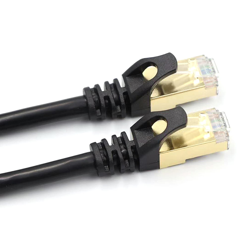 Length Quick Connect CAT7 Gold Plated Dual Shielded Full Copper LAN Network Cable 3m. 