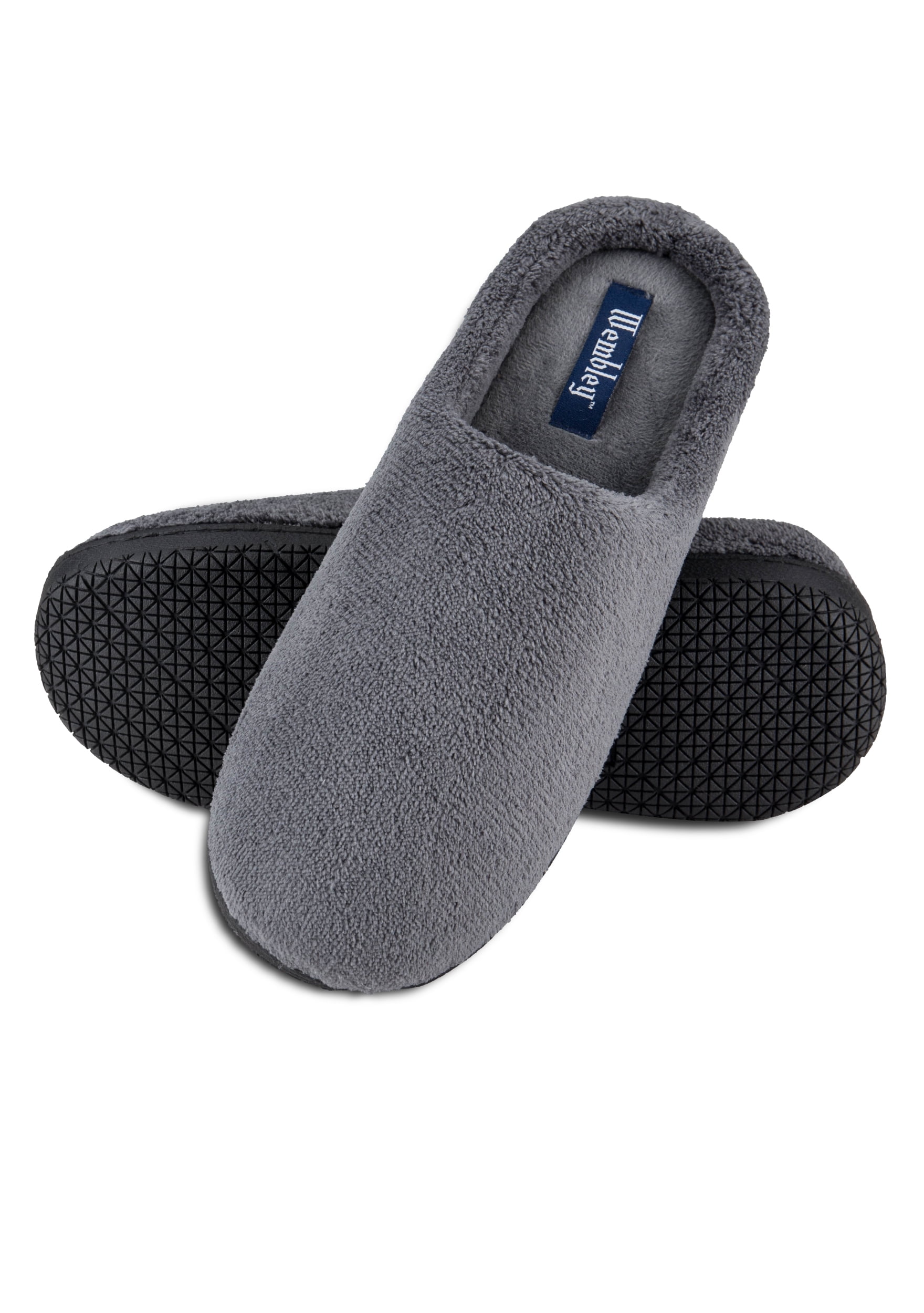 New! Wembley Mens XXL 13 14 microsuede classic slip on indoor outdoor slippers Wembley Men main image 3