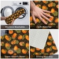 thumbnail image 4 of Vsdgher Orange Pumpkin print Flannel Anti-Slip Floor Mat Comfort Mat Floor Carpet for Decor, Non-Slip, Home, Office, Laundry, Durable, 4 of 5