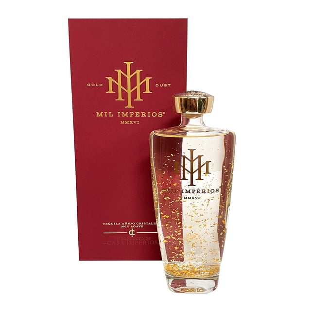 Tequila Artesanal Mil Imperios Añejo Cristalino 24 k 750 ml Mil imperios Añejo Cristalino