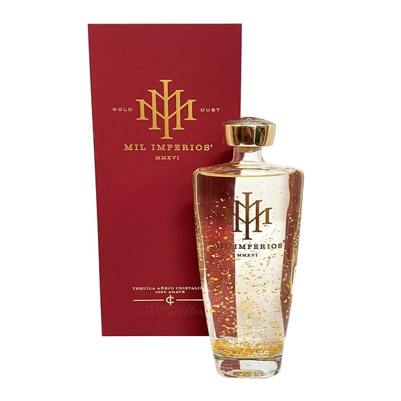 Tequila Artesanal Mil Imperios Añejo Cristalino 24 k 750 ml Mil imperios Añejo Cristalino