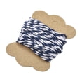thumbnail image 1 of Unique Bargains Thread Cord Macrame Cord Cotton Rope Braid String 6.2M/6 Yards 1.5mm Dia Blue White for Handmade Making, Knitting, 1 of 6