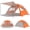 Orange, variant on Large Pop-up Beach Tent & Cabana (4-5 Person), Premium UPF 50+ Sun Shelter with Double Silver-Coated Fabric, Instant Easy-Setup Portable Canopy for Family Beach Days, Camping & Outdoor Events, Lightw
