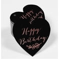 thumbnail image 2 of Inkdotpot Happy Birthday Bottle Tag Real Rose Gold Foil Favor Hang Tags Pack Of 50, 2 of 8
