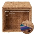 thumbnail image 6 of Casafield Rolling Filing Cabinet, Cinnamon - Water Hyacinth Hanging File Folder Organizer, Home Office Storage, 6 of 7