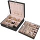 thumbnail image 3 of Jewelry box with 2 bowls for necklace and earrings black, 3 of 5