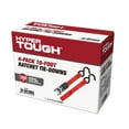 Hyper Tough 4 Pack 10 feet Ratchet Tie Downs, 300 lbs, Red