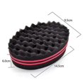 thumbnail image 3 of One Pack Hair Sponge Brush, Twists Dread Afro Coils Hair Curl Brush, 3 of 3