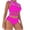 Hot Pink, variant on Womens Sleeveless Fishnet One Piece Lingerie Set Hollow Out Mesh Stretchy Soft Elastic Sleepwear Date Nights Solid Color
