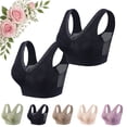 thumbnail image 2 of Hana Bra for Senior Women, 2Pcs Cotton Buttonless Comfy Lifting Shaping Bras, Full Coverage Underwire-Free Push up Bras Soft Breathable Bras for Older Women Daily Wear, 2 of 8