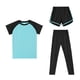 thumbnail image 5 of Camisas de Manga Larga para Niños Tamaño 12-14 Juventud Color Sólido Cuello Redondo Manga Corta Camiseta de Manga Corta Y Pantalones Cortos Y Pantalones Set de Tres Piezas para Niños Niño Niño Camisa, 5 of 5