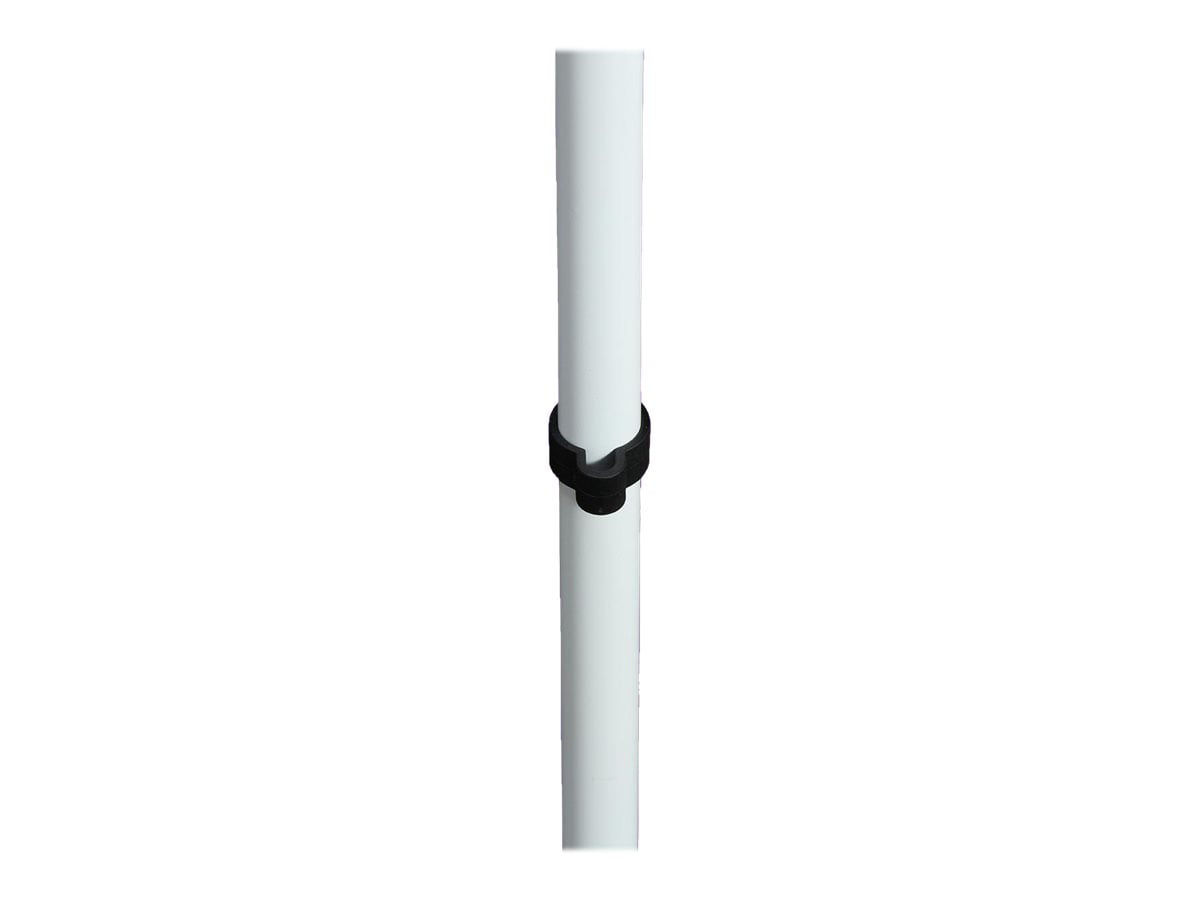 On-Stage MS7201W Round Base Mic Stand, White