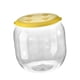 thumbnail image 4 of Otomano de almacenamiento de juguetes multifuncional, taburete de pecho de caja de juguetes, taburete de cambio de zapatos transparente para sala de amarillo redondo Gloria balde de almacenamiento, 4 of 9