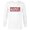 White, variant on Logo Melting Paint Drip - Long Sleeve T-Shirt for Men - Customized-White