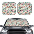 thumbnail image 2 of Xecao Colorful Spots for Foldable Car Sun Shades (2-Pack) offer sun protection with an easy-fold design for convenient windshield shading., 2 of 7